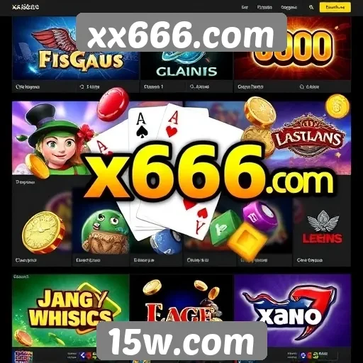 Variedade de jogos disponíveis em xx666.com