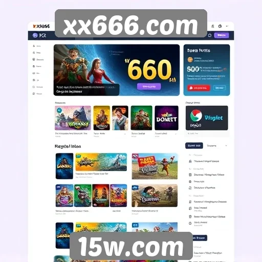 Estudo sobre a interface do usuário em xx666.com